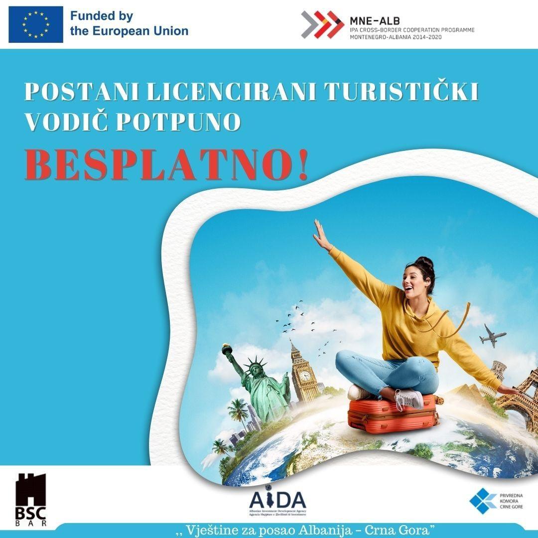 Lista selektovanih polaznika za besplatnu obuku za licenciranog turističkog vodiča